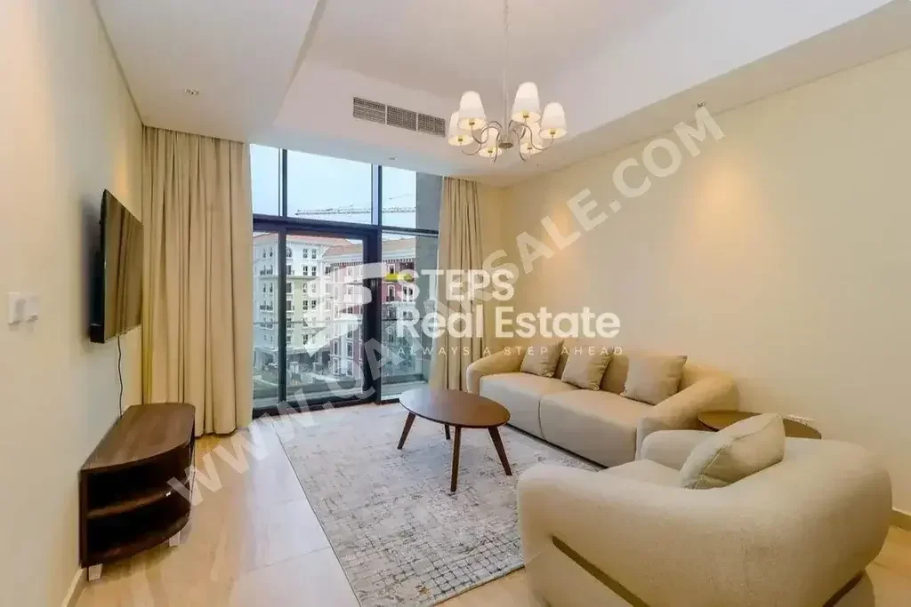 2 Bedrooms  Apartment  For Rent  in Doha -  The Pearl  Fully Furnished