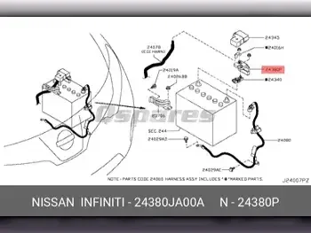 Car Parts - Nissan  Murano  - Lightning & Fuses  -Part Number: 24380JA00A