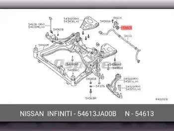 قطع غيار السيارات - نيسان  ألتيما  - اشرطة ,المطاط  -رقم القطعة: 54613JA00B