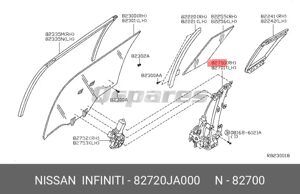 Car Parts - Nissan  Altima  - Interior Parts  -Part Number: 82720JA000