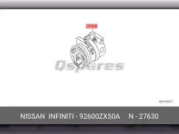 Car Parts - Nissan  Altima  - Cooling and heating system  -Part Number: 92600ZX50A