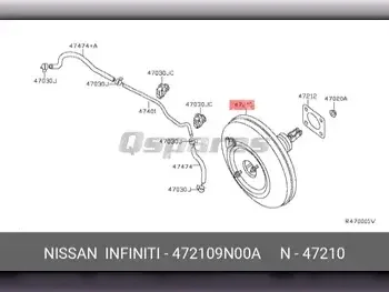 Car Parts - Nissan  Altima  - Brakes & Wheel Bearings  -Part Number: 472109N00A