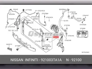 Car Parts - Nissan  Altima  - Cooling and heating system  -Part Number: 921003TA1A