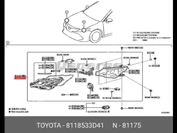 Car Parts - Toyota  Corolla  - Lightning & Fuses  -Part Number: 8118533D41