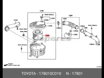 Car Parts - Toyota  Hilux  - Filters & Caps  -Part Number: 178010C010