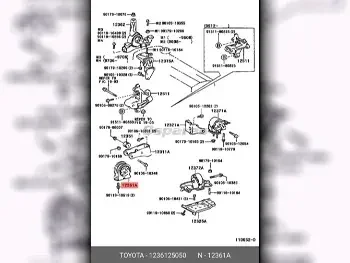 Car Parts - Toyota  Corolla  - Engine & Engine Parts  -Part Number: 1236125050