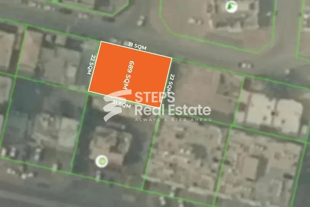 Lands For Sale in Al Wakrah  - Al Wakrah  -Area Size 689 Square Meter