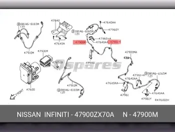 قطع غيار السيارات - نيسان  ألتيما  - القطع الالكترونية  -رقم القطعة: 47900ZX70A