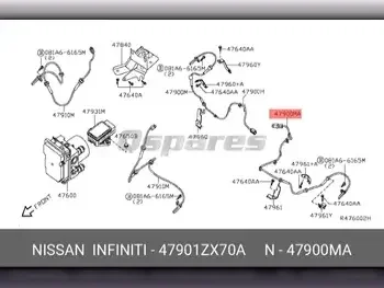 قطع غيار السيارات - نيسان  ألتيما  - القطع الالكترونية  -رقم القطعة: 47901ZX70A