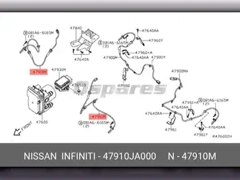 قطع غيار السيارات - نيسان  ألتيما  - القطع الالكترونية  -رقم القطعة: 47910JA000