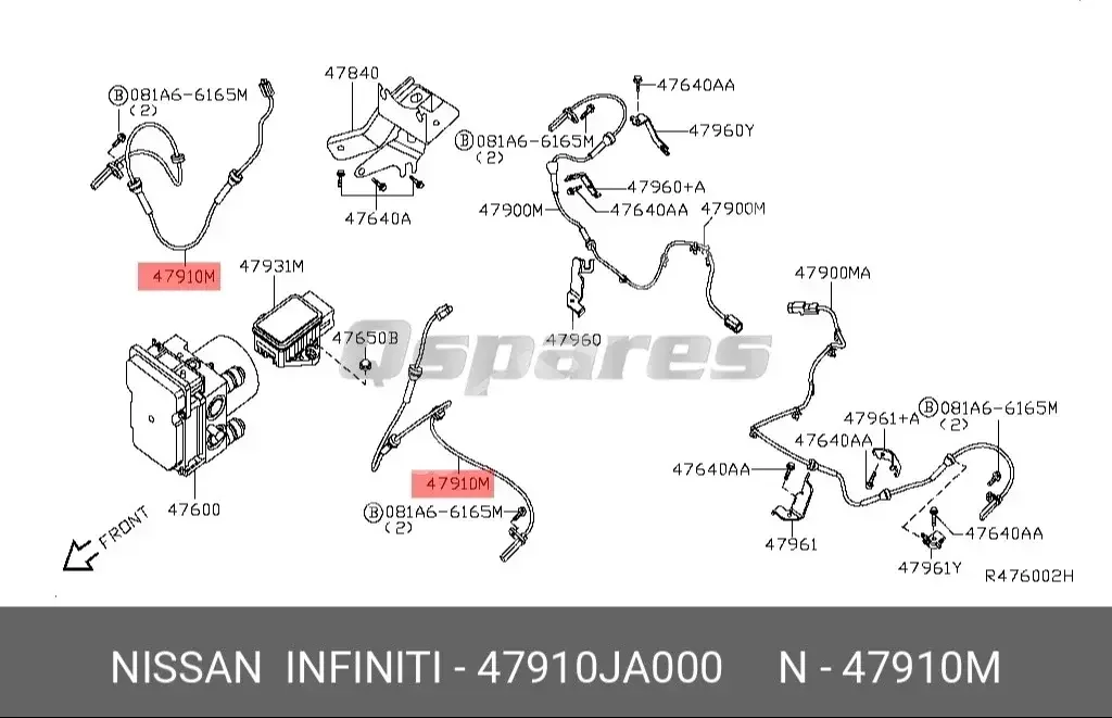 Car Parts - Nissan  Altima  - Electric Parts  -Part Number: 47910JA000