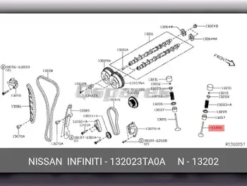 Car Parts - Nissan  Altima  - Exhaust Systems  -Part Number: 132023TA0A