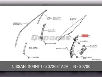 قطع غيار السيارات - نيسان  ألتيما  - القطع الداخلية للسيارة  -رقم القطعة: 807203TA2A