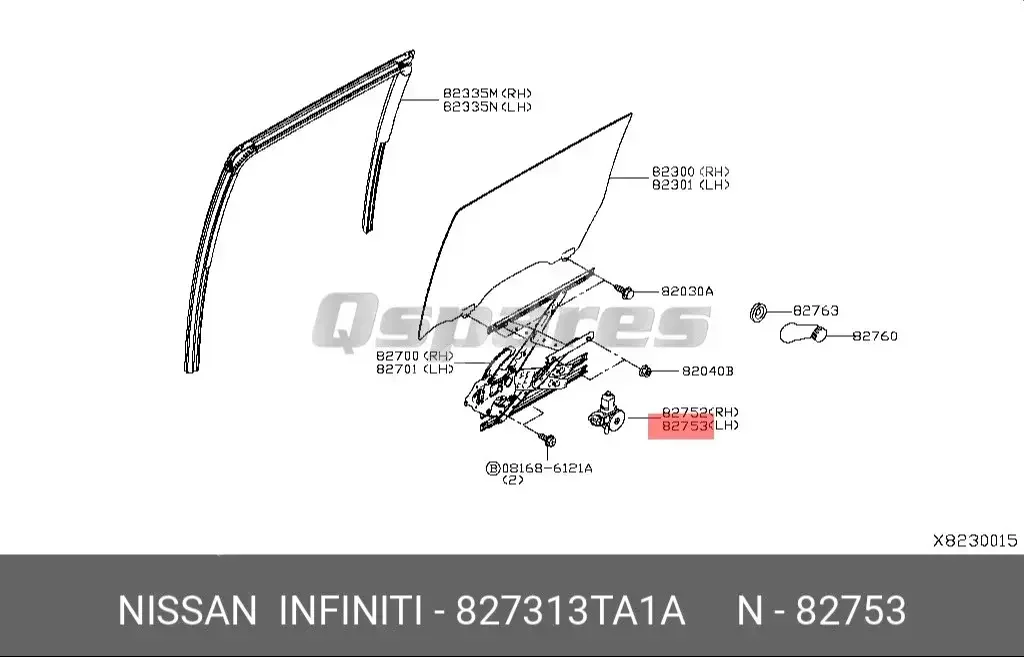 Car Parts - Nissan  Altima  - Interior Parts  -Part Number: 827313TA1A