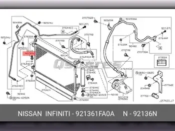 قطع غيار السيارات - نيسان  ماكسيما  - تدفئة وتكييف  -رقم القطعة: 921361FA0A