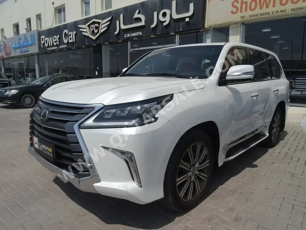 Lexus  LX  570  2017  Automatic  156,000 Km  8 Cylinder  Four Wheel Drive (4WD)  SUV  White  With Warranty