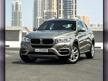 BMW  X-Series  X6  2017  Automatic  59,000 Km  6 Cylinder  Four Wheel Drive (4WD)  SUV  Gold  With Warranty