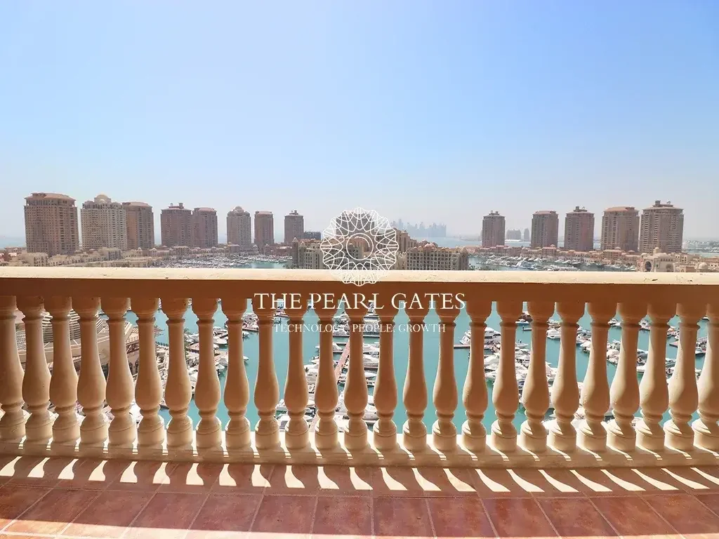 3 Bedrooms  Apartment  For Rent  in Doha -  The Pearl  Semi Furnished