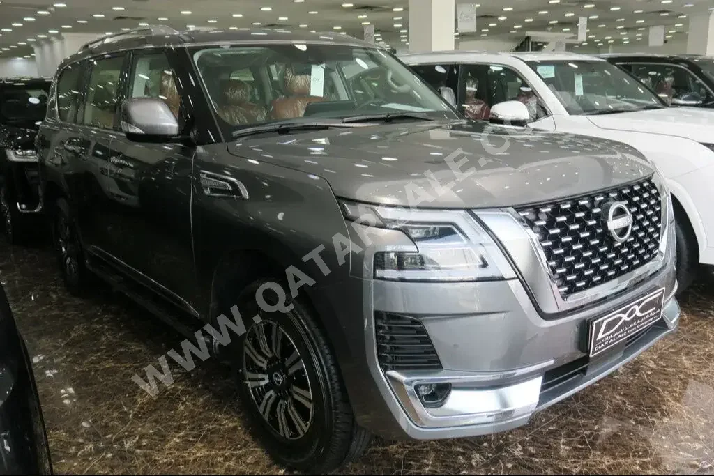 Nissan  Patrol  Titanium  2023  Automatic  0 Km  6 Cylinder  Four Wheel Drive (4WD)  SUV  Gray  With Warranty