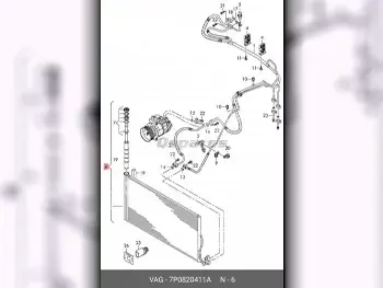 Car Parts - Volkswagen  Touareg  - Heating & Air Conditioning  -Part Number: 7P0820411A