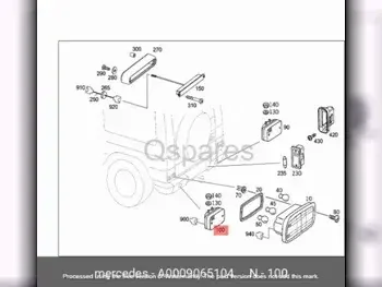 قطع غيار السيارات - مرسيدس - بنز  جي - كلاس  - اللإضاءة والفيوزات  -رقم القطعة: A0009065104