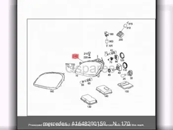 Car Parts - Mercedes-Benz  ML-Class  - Lightning & Fuses  -Part Number: A1648200159