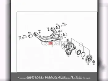 Car Parts - Mercedes-Benz  GLE  - Body Parts & Mirrors  -Part Number: A1663501006