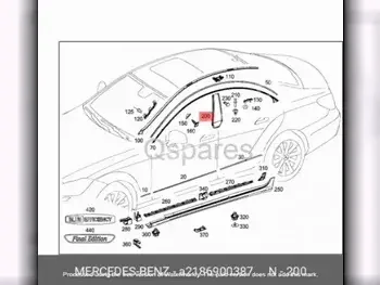 Car Parts - Mercedes-Benz  CLS-Class  - Body Parts & Mirrors  -Part Number: A2186900387