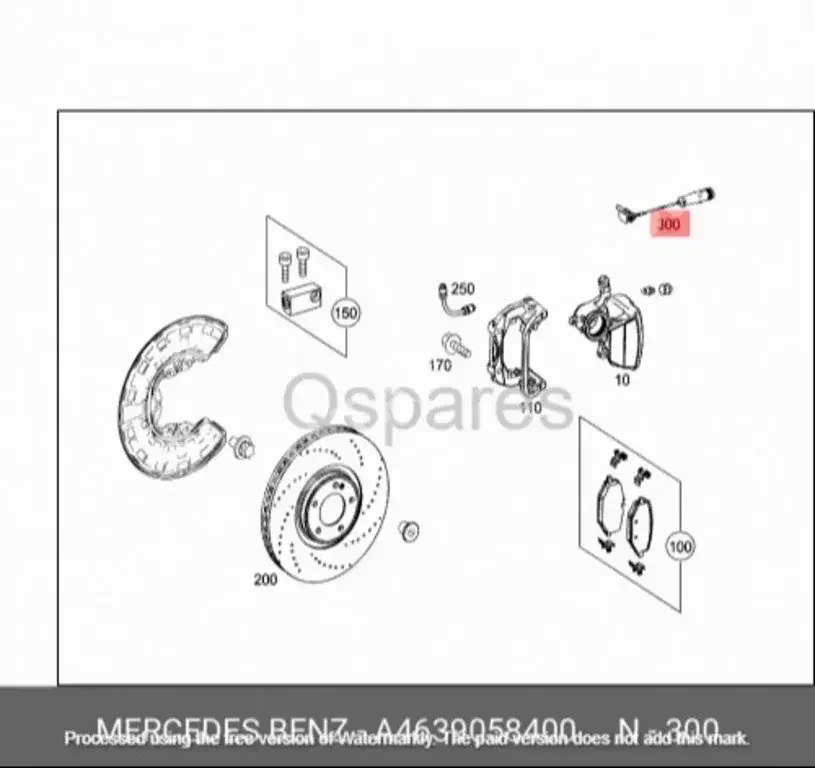 قطع غيار السيارات - مرسيدس - بنز  جي - كلاس  -رقم القطعة: A4639058400