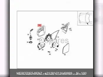 Car Parts - Mercedes-Benz  C-Class  - Body Parts & Mirrors  -Part Number: A21281011649999