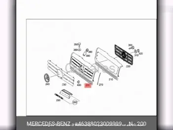 Car Parts - Mercedes-Benz  G-Class  - Radiators  & Cooling Fans  -Part Number: A46388023009999