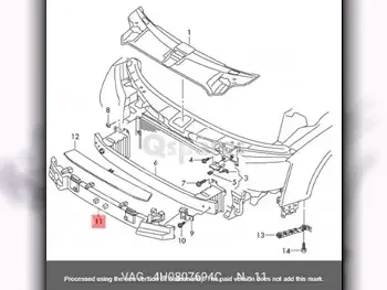 Car Parts - Audi  A8  - Body Parts & Mirrors  -Part Number: 4H0807694C