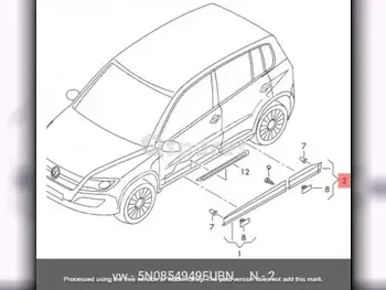 Car Parts - Volkswagen  TIGUAN  - Body Parts & Mirrors  -Part Number: 5N0854949EUBN