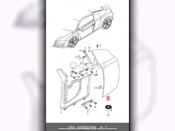 Car Parts - Audi  R8  - Body Parts & Mirrors  -Part Number: 420853338A