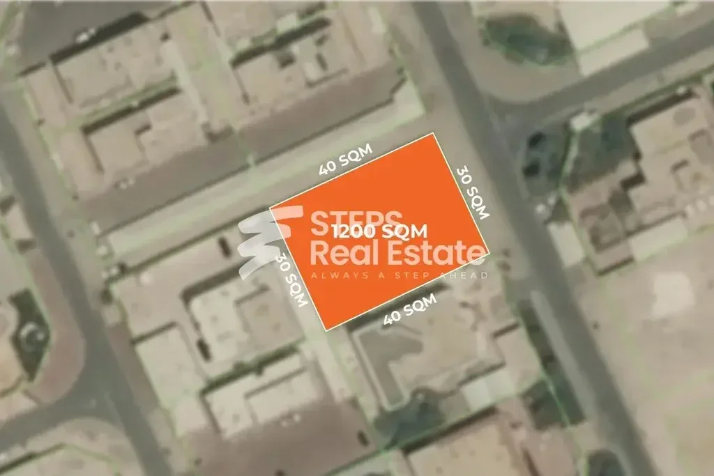 Lands For Sale in Al Rayyan  - Ain Khaled  -Area Size 1,200 Square Meter