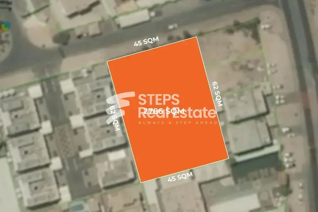 Lands For Sale in Al Rayyan  - Al Aziziyah  -Area Size 2,786 Square Meter