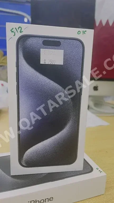 ابل - ايفون 15 - برو ماكس - أسود - 512 جيجابايت - تحت الضمان