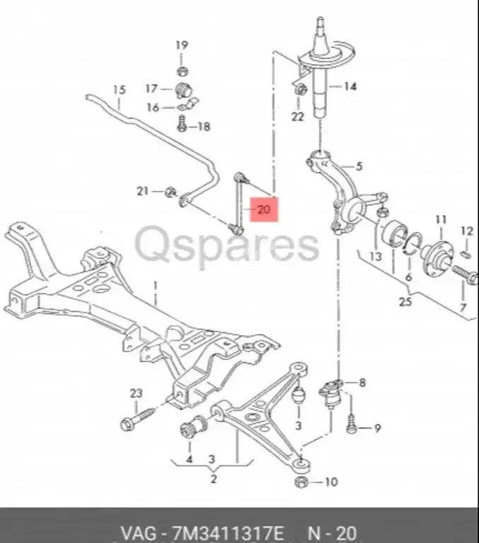 Car Parts - Volkswagen  Volkswagen  - Body Parts & Mirrors  -Part Number: 7M3411317E