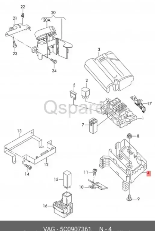 Car Parts - Volkswagen  Beetle  -Part Number: 5C0907361