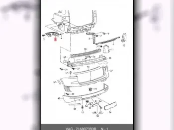 Car Parts - Volkswagen  Touareg  - Body Parts & Mirrors  -Part Number: 7L6807393B