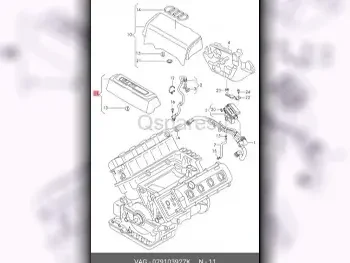 قطع غيار السيارات - اودي  كيو 7  - الفلاتر والاغطية  -رقم القطعة: 079103927K