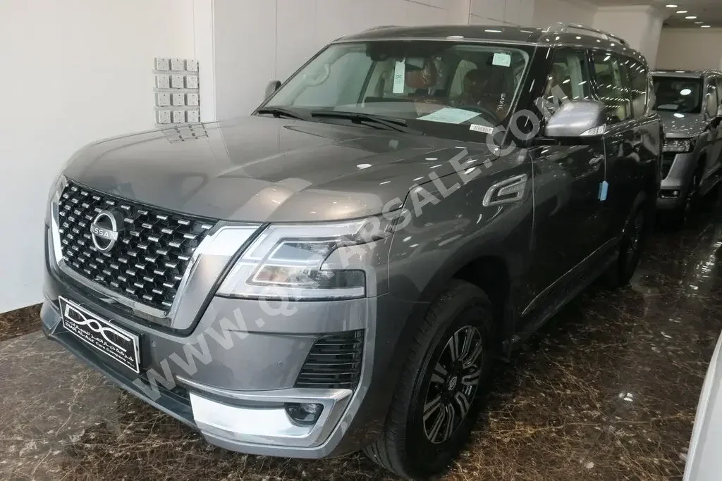 Nissan  Patrol  Titanium  2023  Automatic  0 Km  6 Cylinder  Four Wheel Drive (4WD)  SUV  Gray  With Warranty