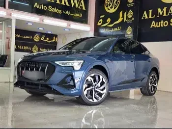 Audi  E-Tron  S-Line  2021  Automatic  9,000 Km  0 Cylinder  All Wheel Drive (AWD)  SUV  Blue  With Warranty