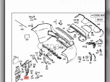 Car Parts - Mercedes-Benz  GLE  - Body Parts & Mirrors  -Part Number: A1668801112