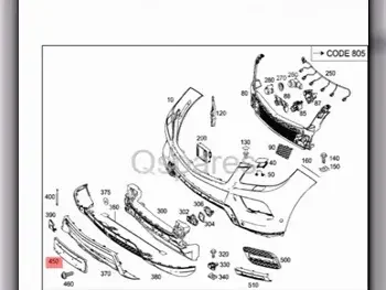 Car Parts - Mercedes-Benz  ML-Class  -Part Number: A1668850181