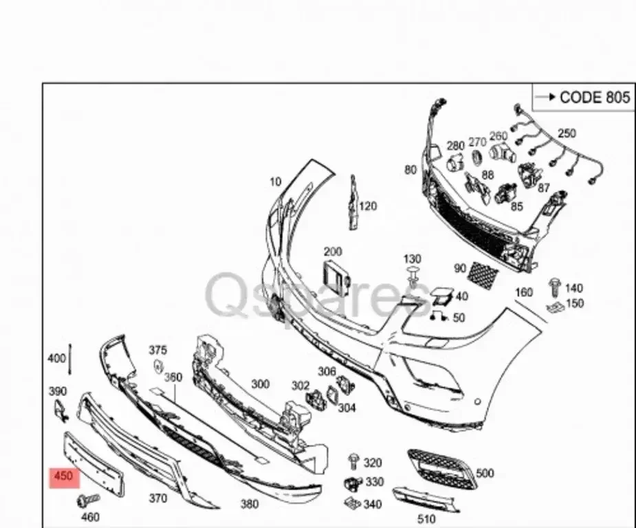 Car Parts - Mercedes-Benz  ML-Class  -Part Number: A1668850181