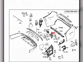 Car Parts - Mercedes-Benz  GLE  - Body Parts & Mirrors  -Part Number: A1668850265