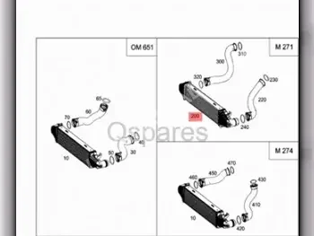 Car Parts - Mercedes-Benz  C-Class  - Cooling and heating system  -Part Number: A2045000000