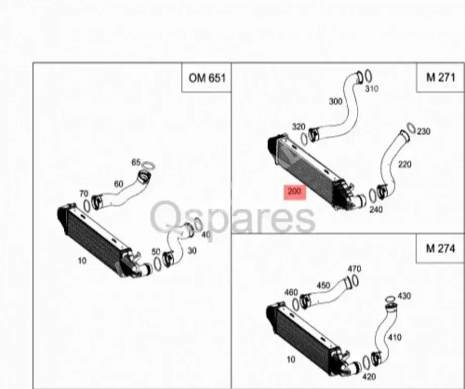 - Mercedes-Benz C-Class - Cooling and heating system Genuine Part With ...