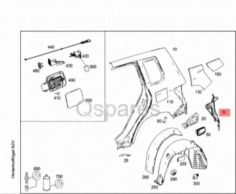 Car Parts - Mercedes-Benz  GLK-Class  -Part Number: A2046301289